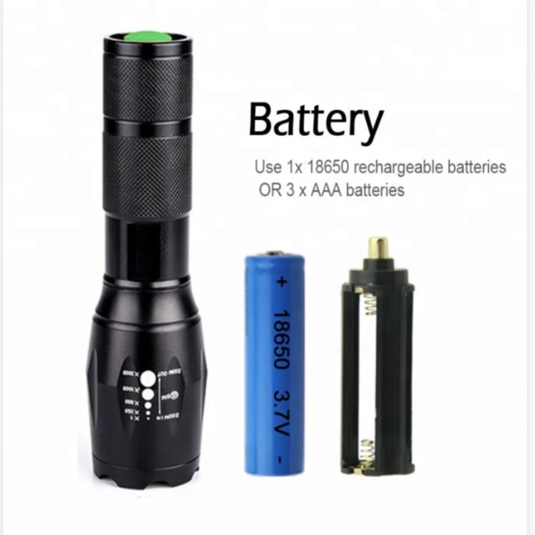 5% off Powerful Waterproof Torch Zoomable Rechargeable Mini LED Emergency Tactical Magnetic T6 Flashlight