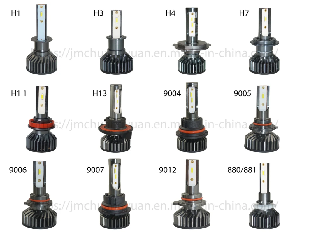 Auto Lighting System All in One Headlamp Low Beam Auto LED Fog Light 9005 9006 F2 Csp Car LED Light Bulb H1 H3 H11 H7 H4 LED Headlight