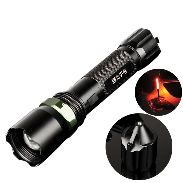 Super Bright T6 LED Torch Flashlight Camp Light Lamp Zoomable Powerful Traffic Baton Rechargeable Flashlight