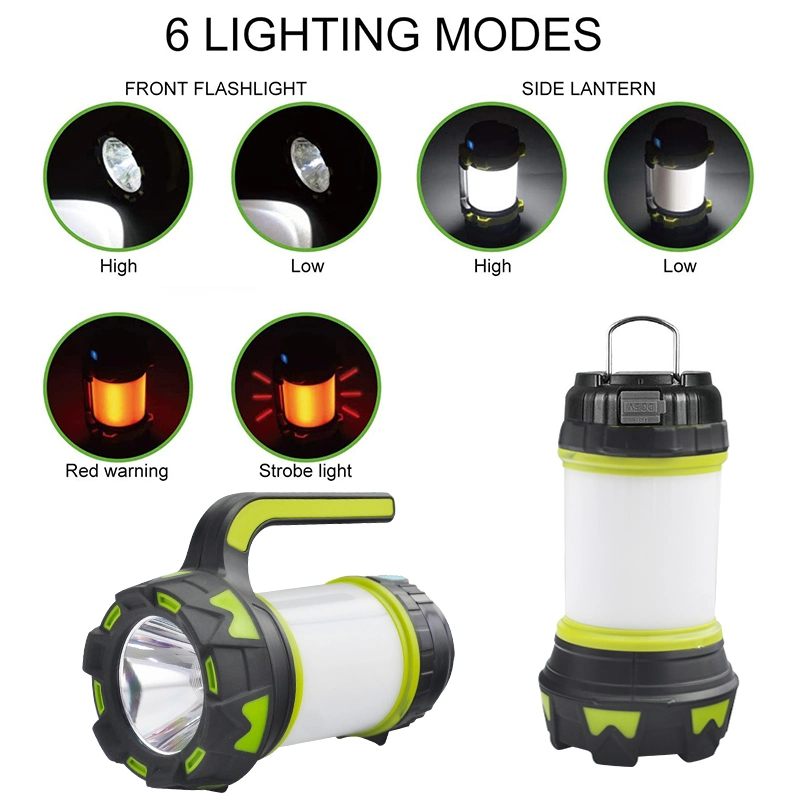 Multifunctional LED Camping Light Powerful Waterproof T6 LED Flashlight