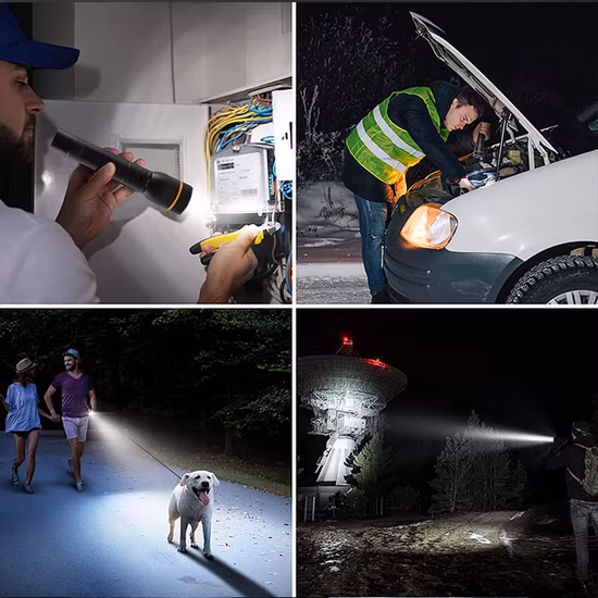 Brightenlux 18650 Akku Typ-C USB wiederaufladbarer Akku Leistungsstarke LED-Taschenlampen mit hohem Lumen