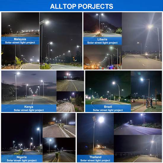 Integrierte All-in-One-Gartenlampe 50 W 100 W 150 W 200 W 250 W LED-Außen-LED-Bewegungssensor-Solarstraßenlaterne