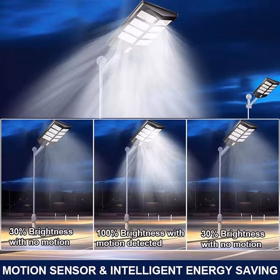 China Solarhersteller Aluminium 2000/1000/800/600/500 W/400/300/200/100 W LED-Sensor IP66 Straße Outdoor All-in-One-Kamera ABS COB Wall Flood Garden Road Light